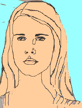 Claudia Hernandez-retrato de Claudia Schiffer